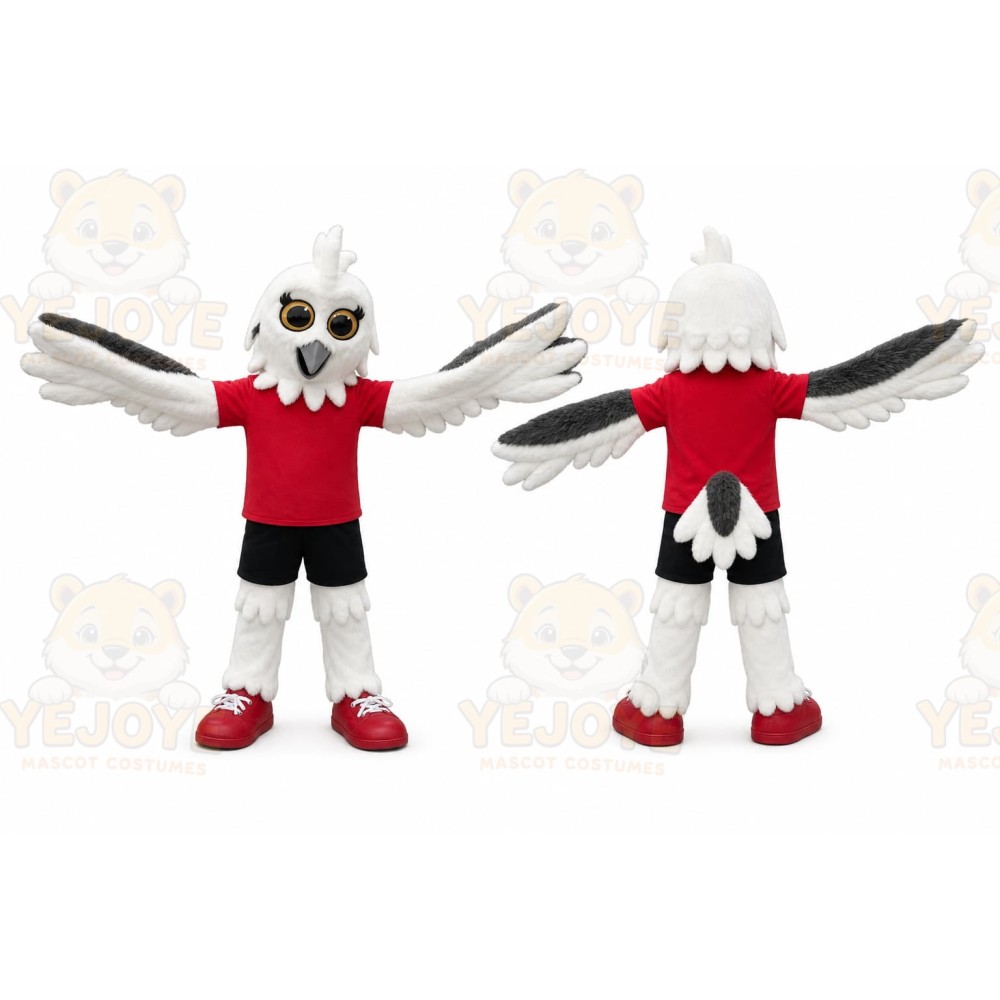 White Eagle Mascot Costume for Sports Events
