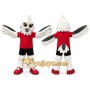 White Eagle Mascot Costume for Sports Events