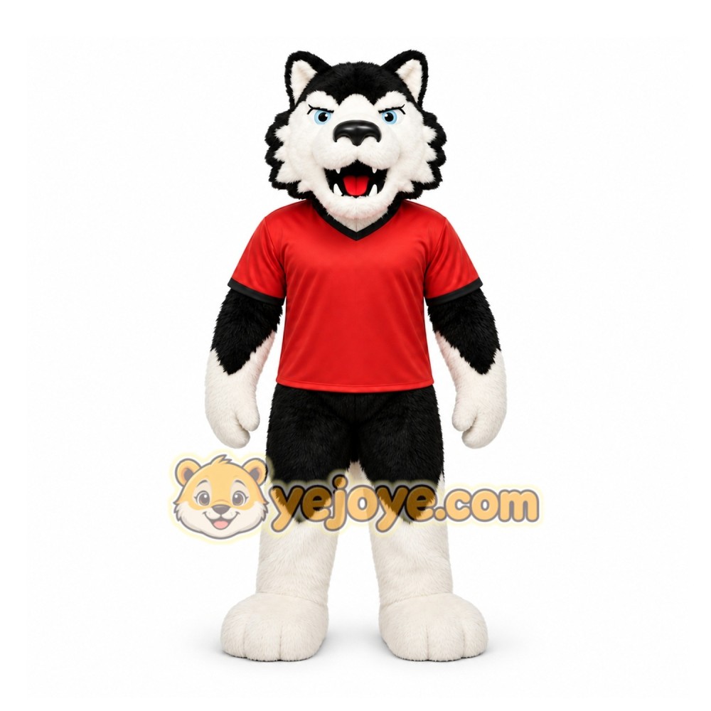 Black Wolf Mascot Costume for Sports Events Black Wolf Mascot Costume for Sports Events