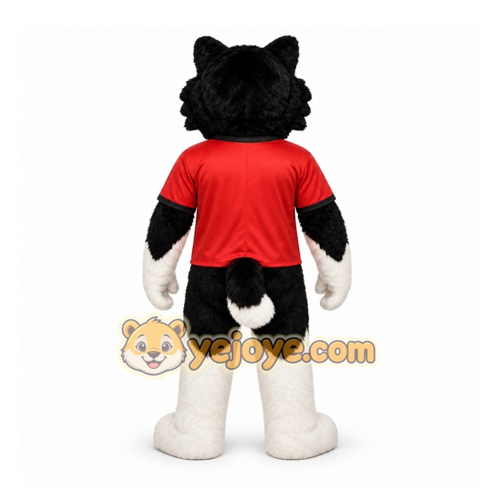 Black Wolf Mascot Costume for Sports Events Black Wolf Mascot Costume for Sports Events
