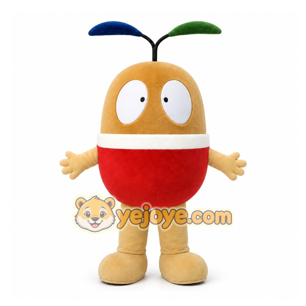Tan Abstract Character Mascot Costume for Children's Events Tan Abstract Character Mascot Costume for Children's Events