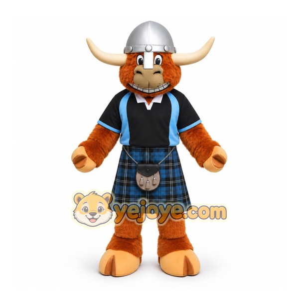 Brown Bull Mascot Costume for Sports Events Brown Bull Mascot Costume for Sports Events