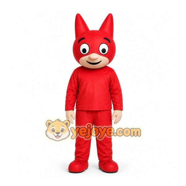 Red Fox Mascot Costume for Children's Events