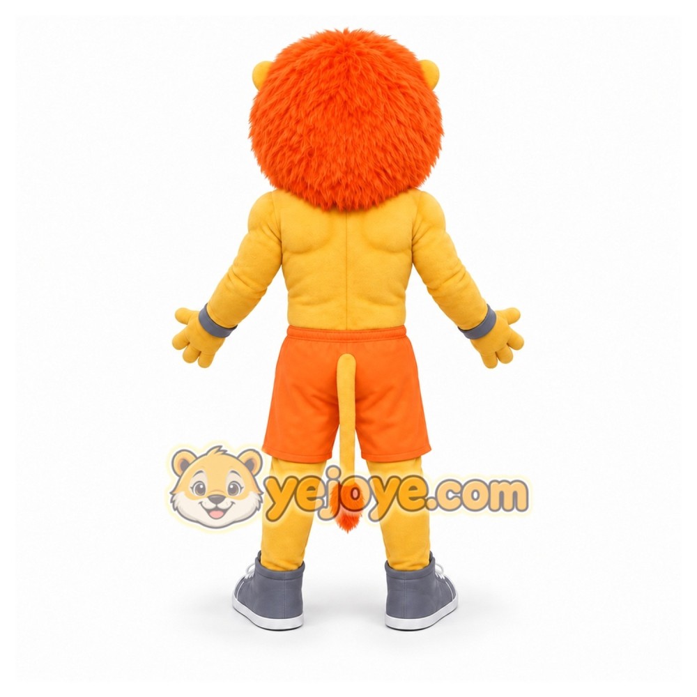 Orange Lion Mascot Costume for Sports Events Orange Lion Mascot Costume for Sports Events