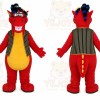Red Dragon Mascot Costume for Children's Events