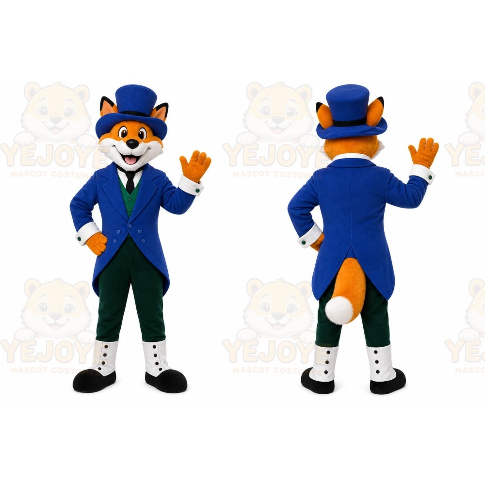 Orange Fox Mascot Costume for Corporate Events