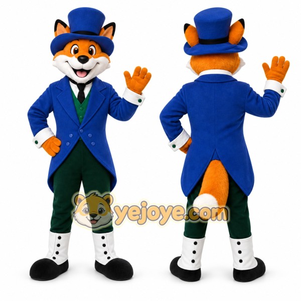 Orange Fox Mascot Costume for Corporate Events