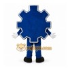 Blue Gear Character Mascot Costume for Corporate Events Blue Gear Character Mascot Costume for Corporate Events