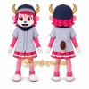 Pink Bull Mascot Costume for School Events Pink Bull Mascot Costume for School Events