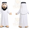 White Man In Traditional Middle Eastern Attire Mascot Costume for Events and Promotions