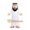 White Man In Traditional Middle Eastern Attire Mascot Costume for Events and Promotions White Man In Traditional Middle Eastern Attire Mascot Costume for Events and Promotions