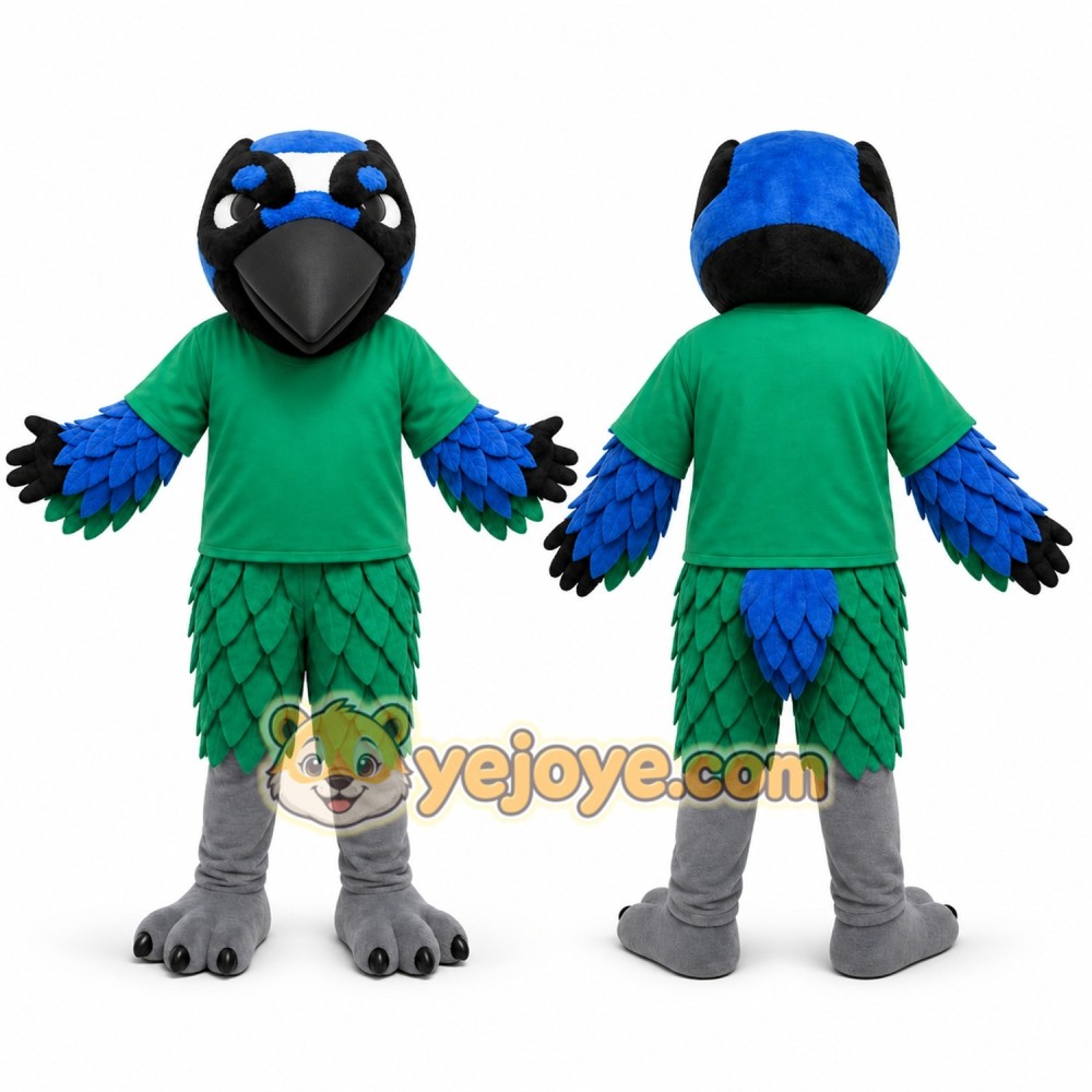 Green Bird Mascot Costume for School Events