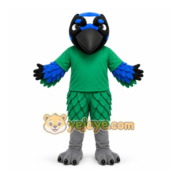 Green Bird Mascot Costume for School Events