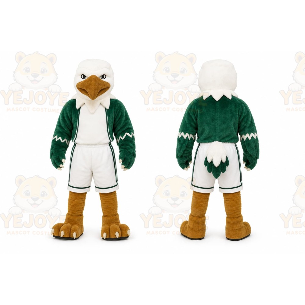 White Eagle Mascot Costume for Sports Events