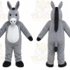 Gray Donkey Mascot Costume for Events and Promotions