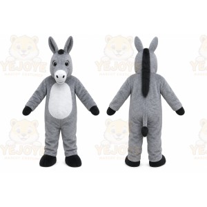 Gray Donkey Mascot Costume for Events and Promotions