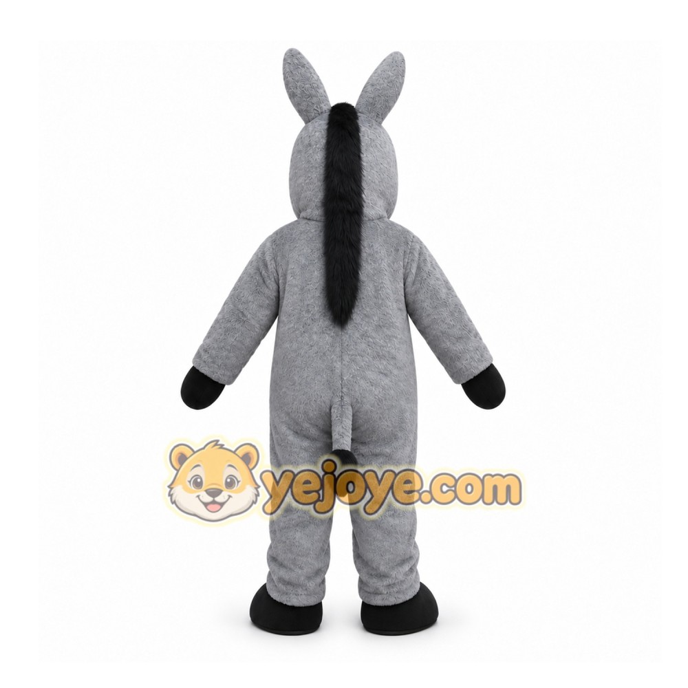 Gray Donkey Mascot Costume for Events and Promotions Gray Donkey Mascot Costume for Events and Promotions