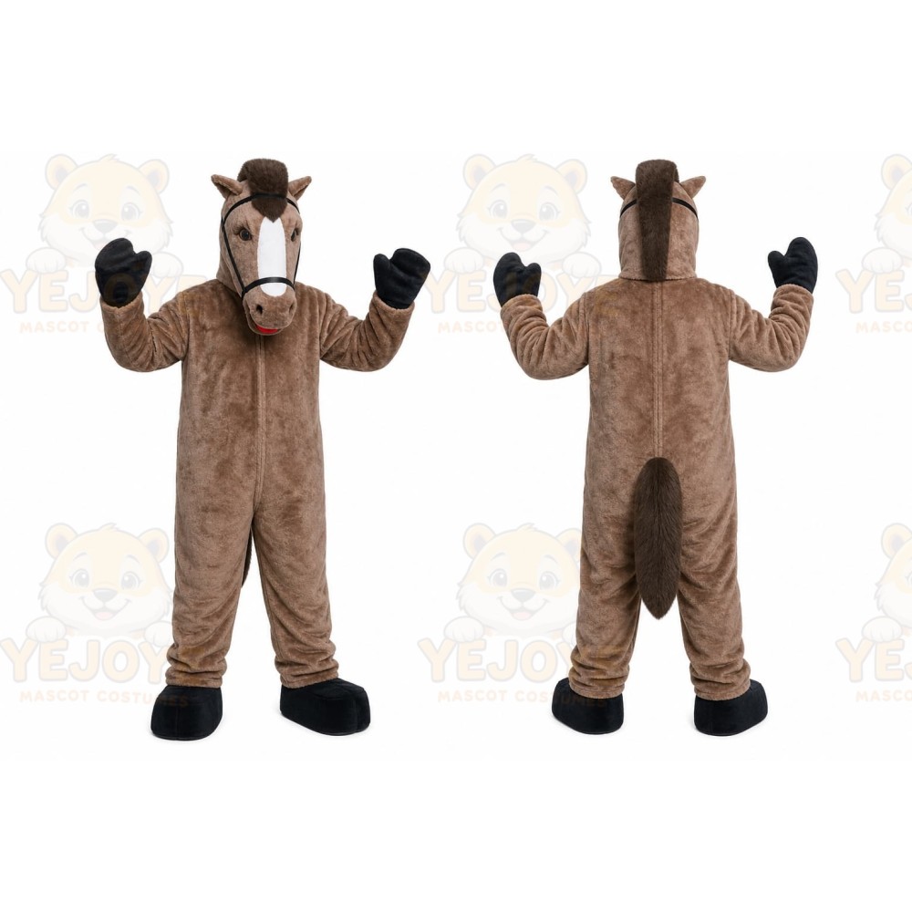 Brown Horse Mascot Costume for Events and Promotions