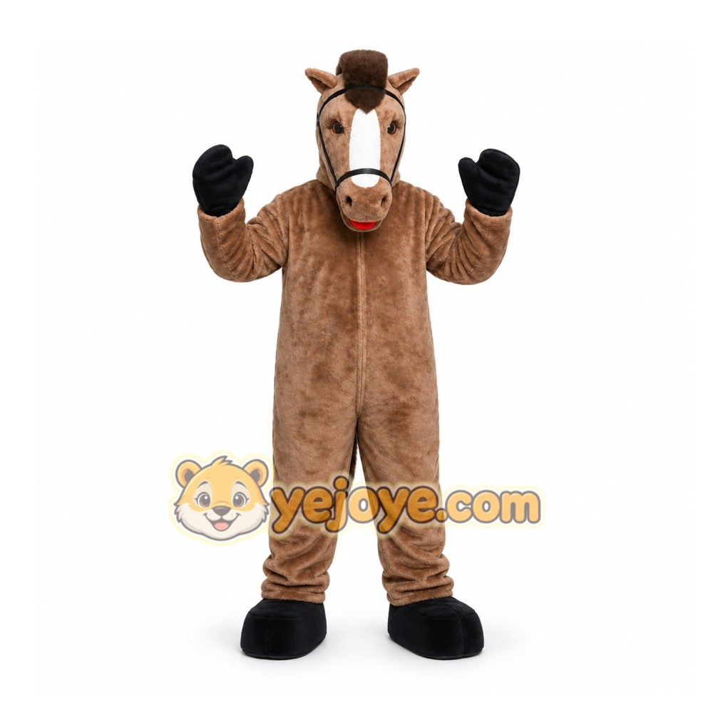 Brown Horse Mascot Costume for Events and Promotions Brown Horse Mascot Costume for Events and Promotions
