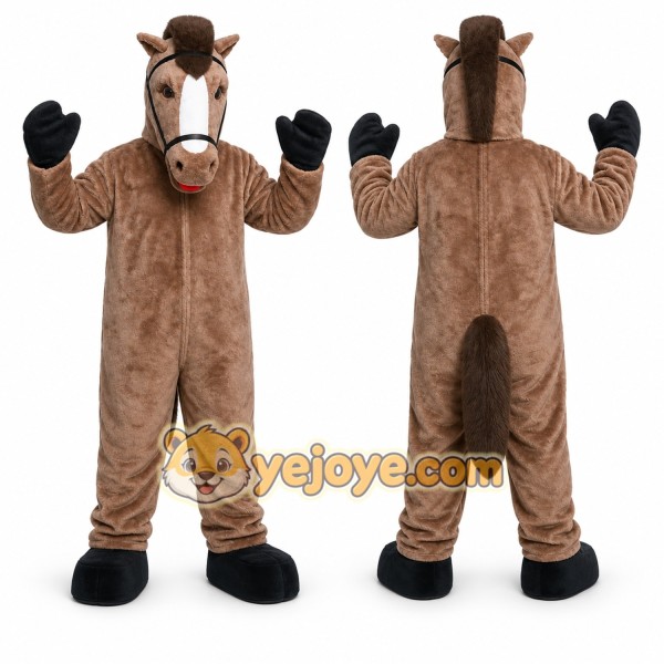 Brown Horse Mascot Costume for Events and Promotions