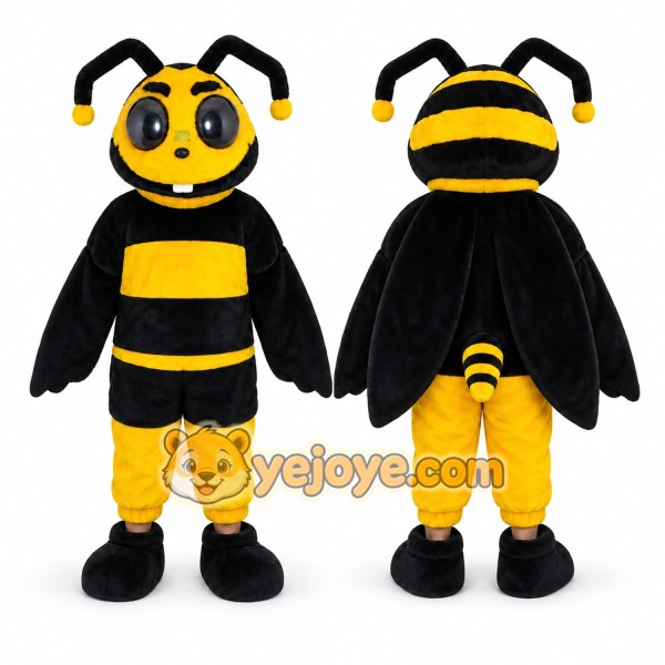 Black Bee Mascot Costume for Children's Events