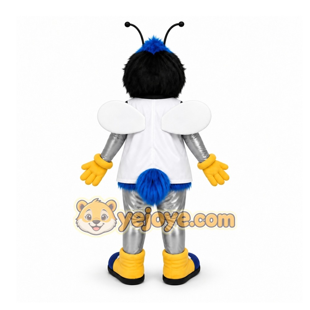 White Bee Mascot Costume for Children's Events White Bee Mascot Costume for Children's Events