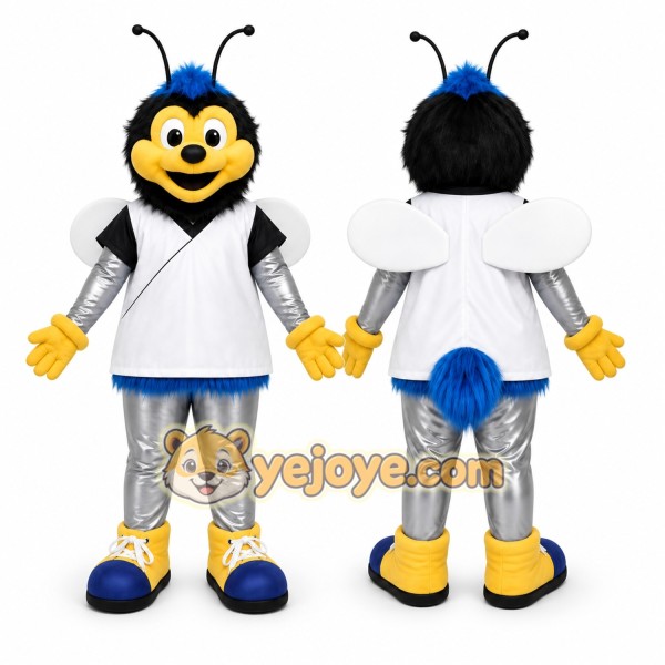 White Bee Mascot Costume for Children's Events
