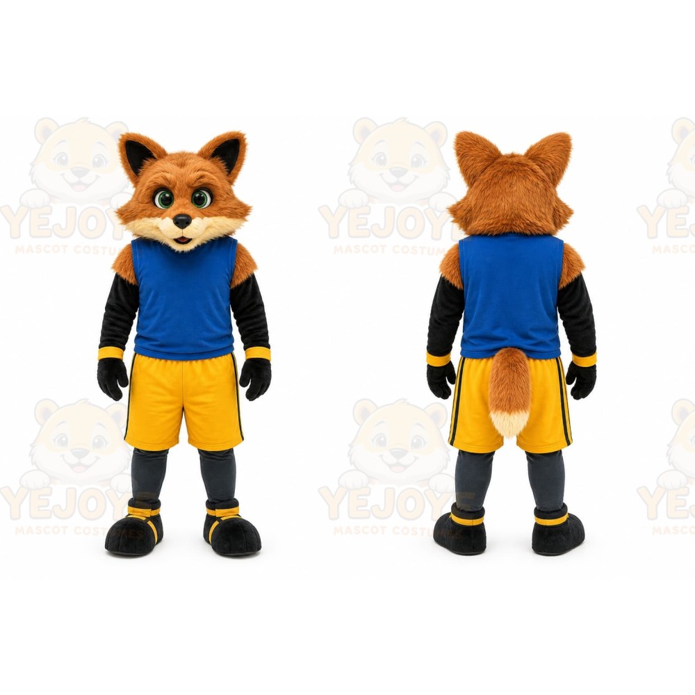 Orange Fox Mascot Costume for Sports Events