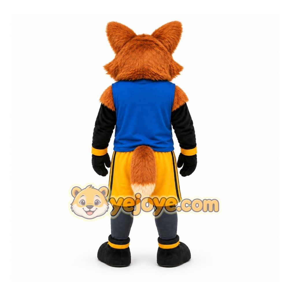 Orange Fox Mascot Costume for Sports Events Orange Fox Mascot Costume for Sports Events