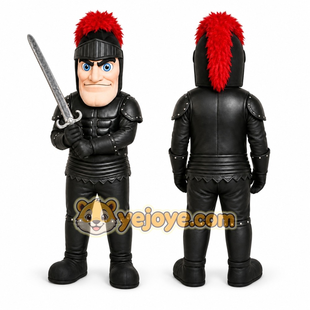 Black Knight Mascot Costume for Events and Promotions Black Knight Mascot Costume for Events and Promotions