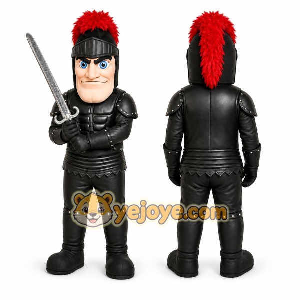 Black Knight Mascot Costume for Events and Promotions