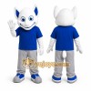White Fox Mascot Costume for Events and Promotions