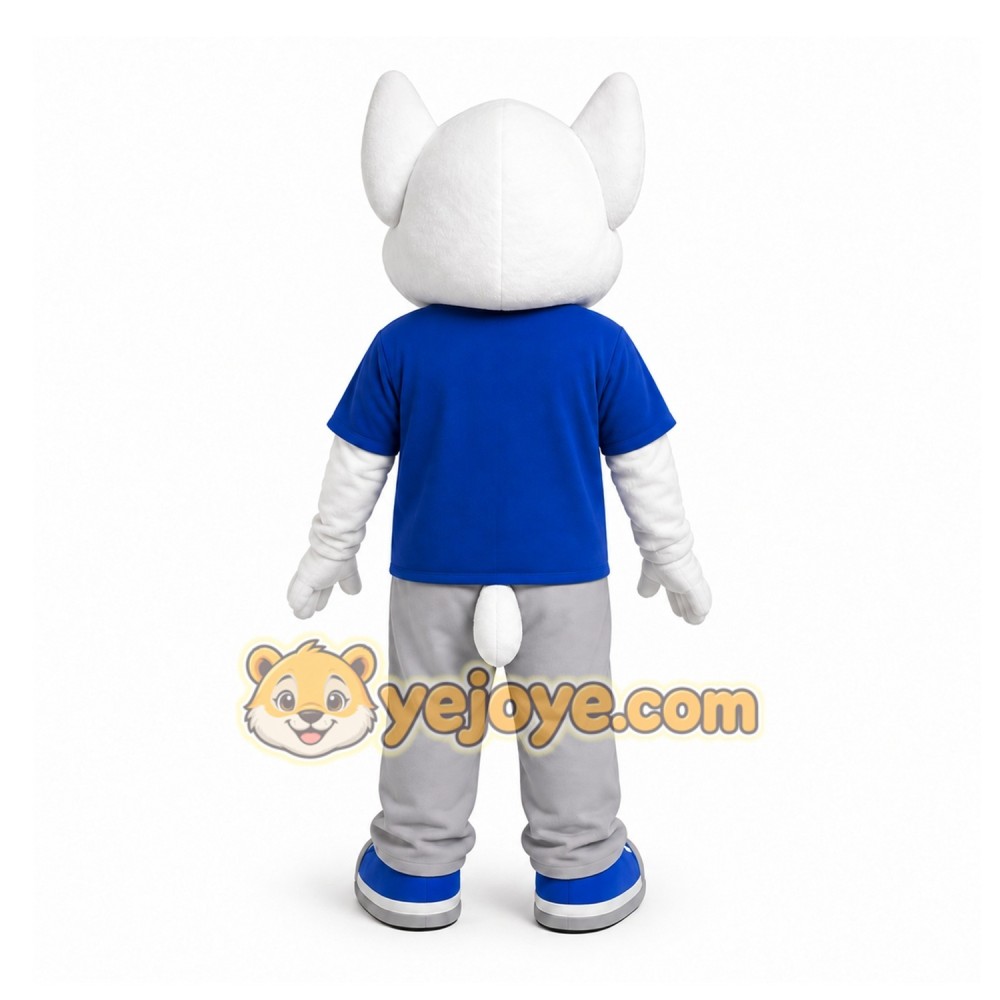 White Fox Mascot Costume for Events and Promotions