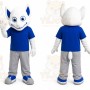 White Fox Mascot Costume for Events and Promotions