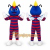 Blue Insect Mascot Costume for Sports Events Blue Insect Mascot Costume for Sports Events