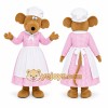 Brown Mouse Mascot Costume for Restaurant Promotions