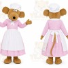 Brown Mouse Mascot Costume for Restaurant Promotions