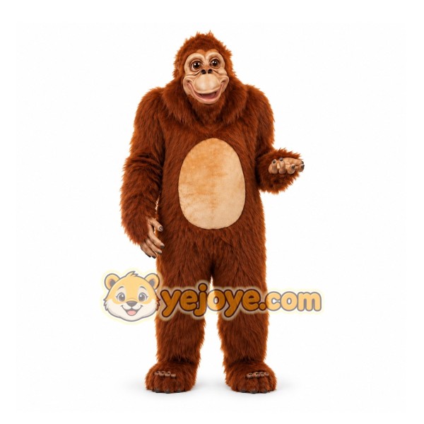 Brown Ape Mascot Costume for Events and Promotions