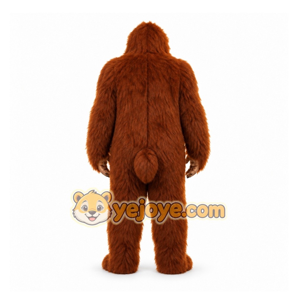 Brown Ape Mascot Costume for Events and Promotions Brown Ape Mascot Costume for Events and Promotions