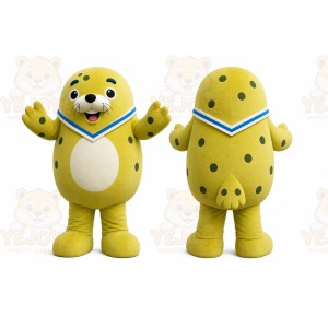 Yellow Seal Mascot Costume for Children's Events