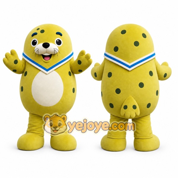 Yellow Seal Mascot Costume for Children's Events