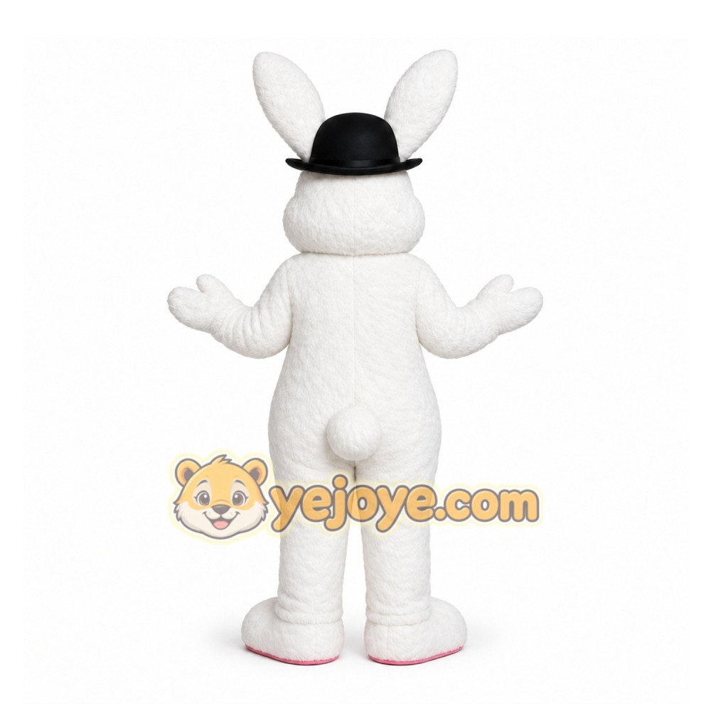 White Rabbit Mascot Costume for Holiday Events White Rabbit Mascot Costume for Holiday Events