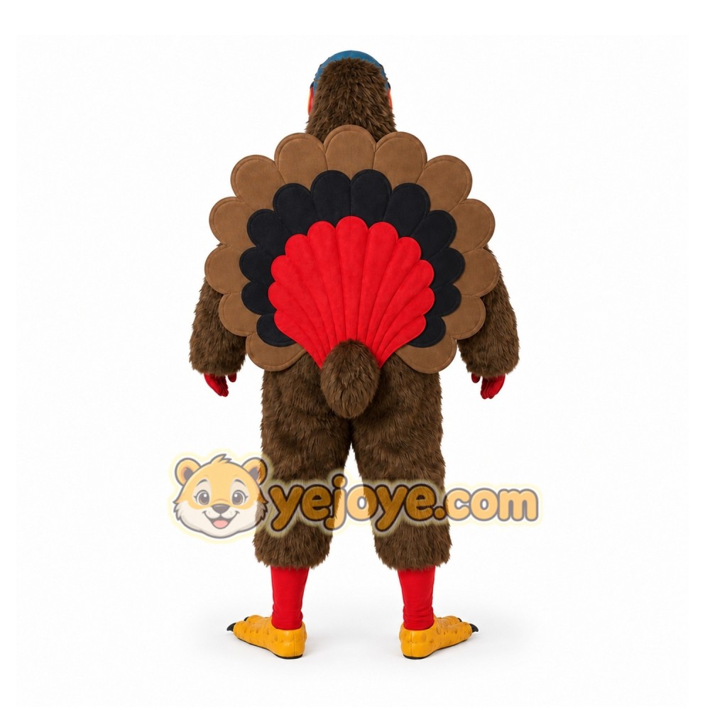 Brown Turkey Mascot Costume for Holiday Events Brown Turkey Mascot Costume for Holiday Events