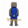 Gray Bulldog Mascot Costume for Sports Events Gray Bulldog Mascot Costume for Sports Events