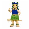 Beige Tribal Warrior Mascot Costume for Events and Promotions