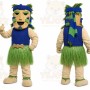Beige Tribal Warrior Mascot Costume for Events and Promotions