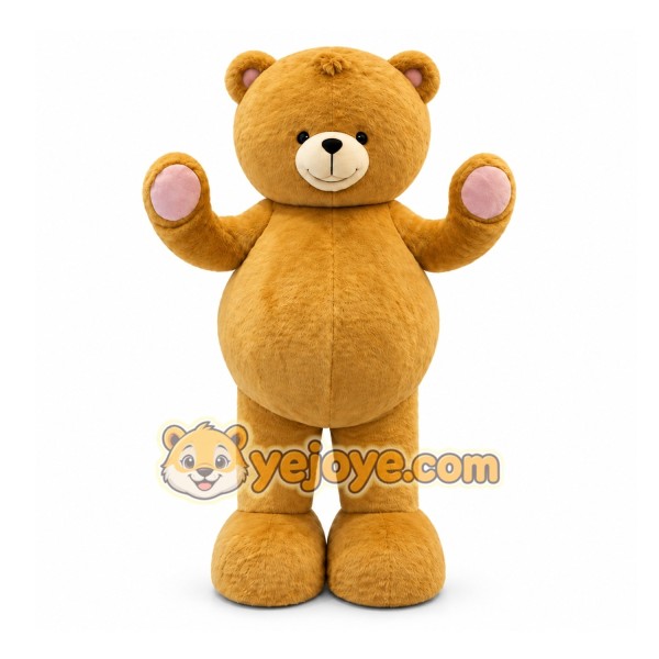 Brown Bear Mascot Costume for Children's Events