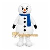White Snowman Mascot Costume for Holiday Events White Snowman Mascot Costume for Holiday Events