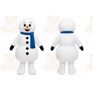White Snowman Mascot Costume for Holiday Events