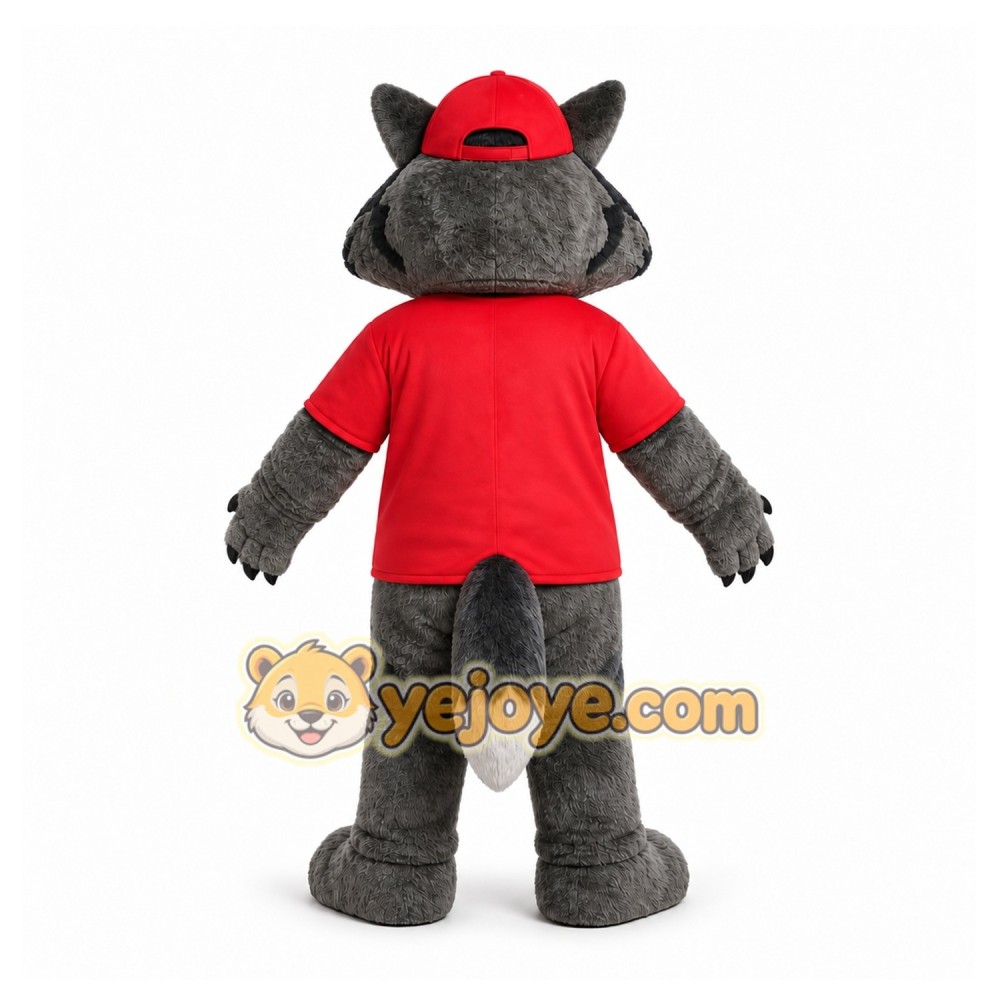 Gray Wolf Mascot Costume for Sports Events Gray Wolf Mascot Costume for Sports Events